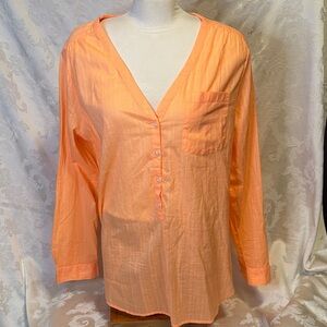 Women's Peach Shirt 100% cotton